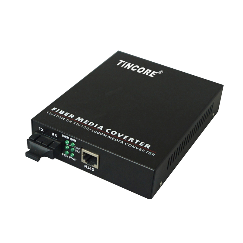 10/100/1000M single mode dual fiber Internal power supply Media Converter