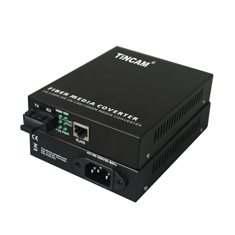 10/100/1000M single mode dual fiber Internal power supply Fiber Media Converter