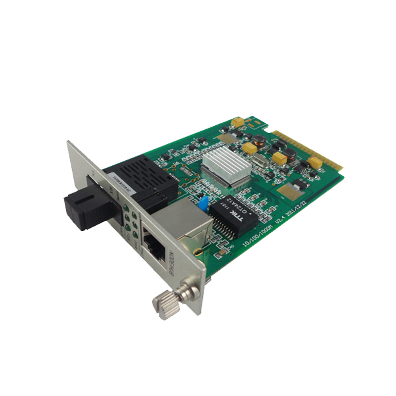 10/100/1000M single mode single fiber Card Type Fiber Media Converter