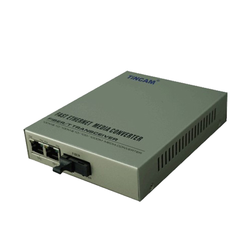 Popular 10/100M single mode single fiber 1 optical port+2 RJ45 ports fiber switch（Internal）