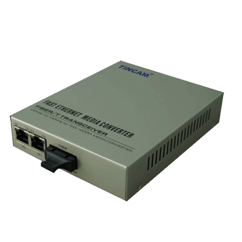 Popular  10/100M single mode dual fiber 1  optical port+2 RJ45 ports fiber switch（Internal）