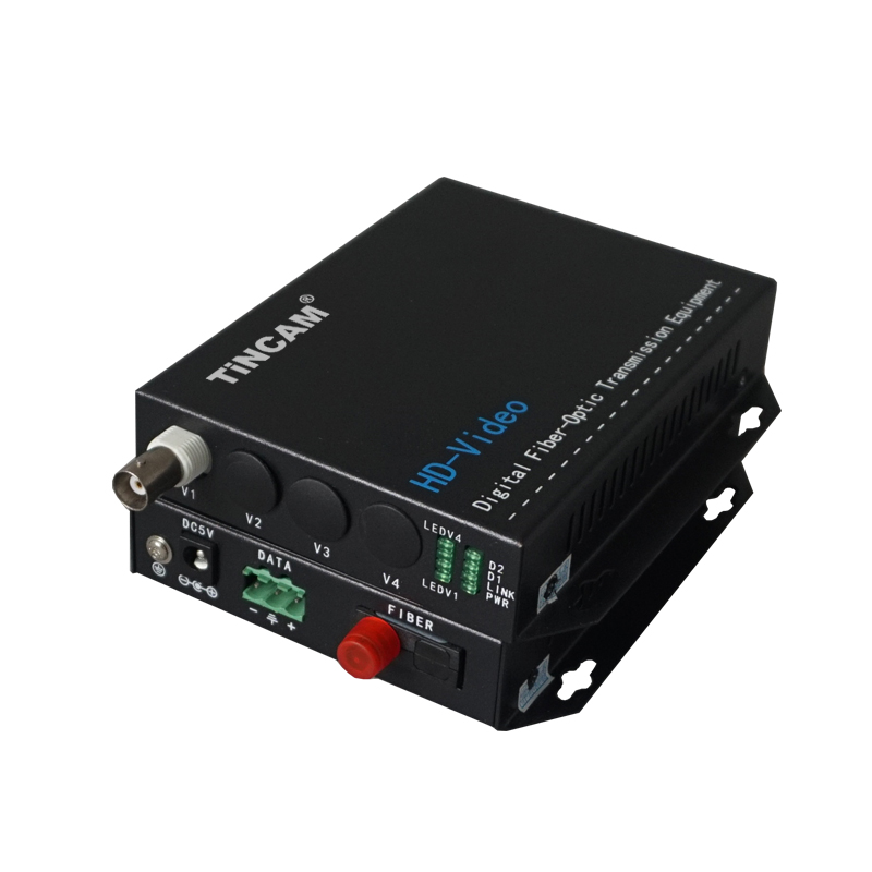 1-Channel Video & 1-Channel reverse RS485 Data   HD - Video Optical Transceiver