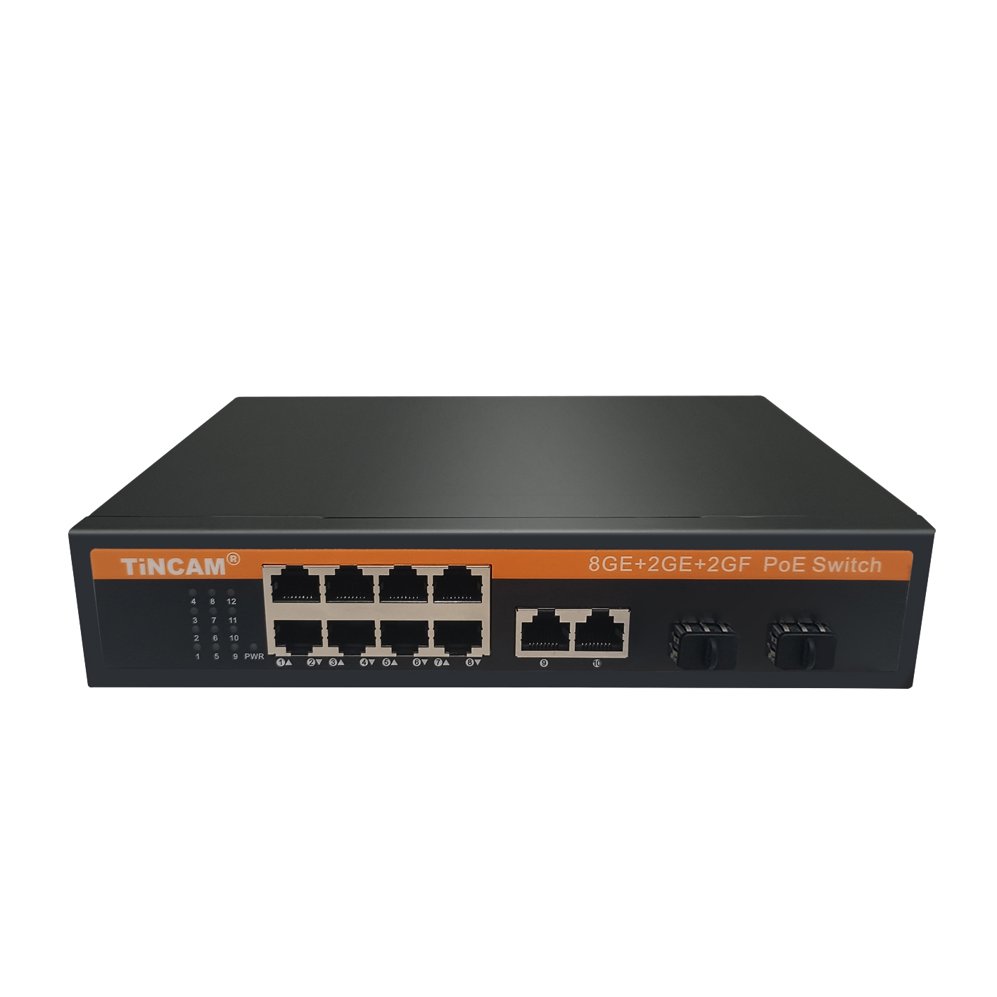 1000M 8*POE+2*Uplink+2*SFP POE Switch  Internal Power Supply