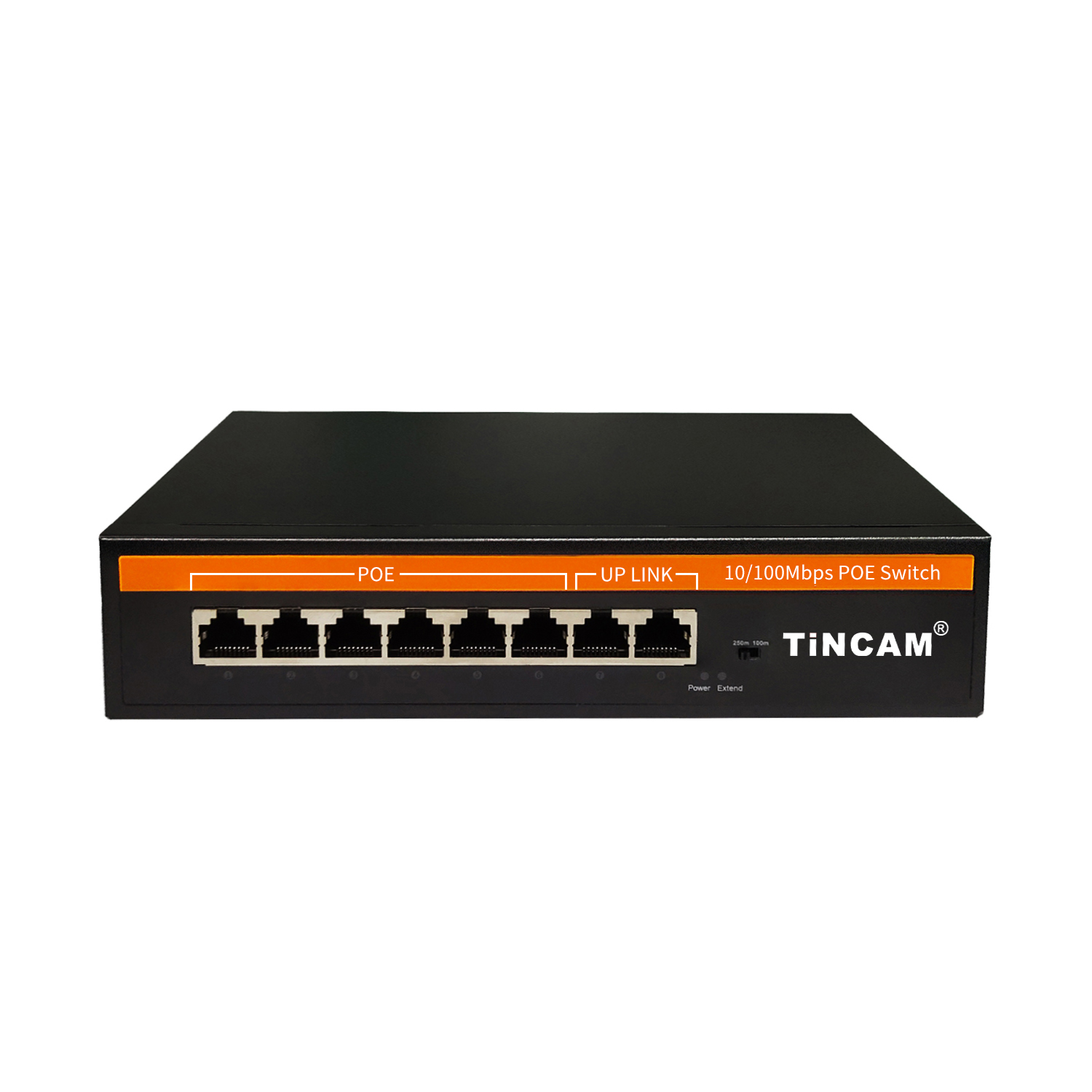 10/100M 6* PoE Ports+2*Uplink  Port  POE Switch  Internal Power Supply