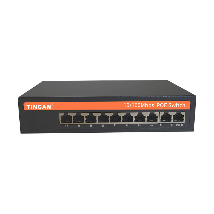 10/100M 8* PoE Ports+2*Uplink  Port  POE Switch  Internal Power Supply