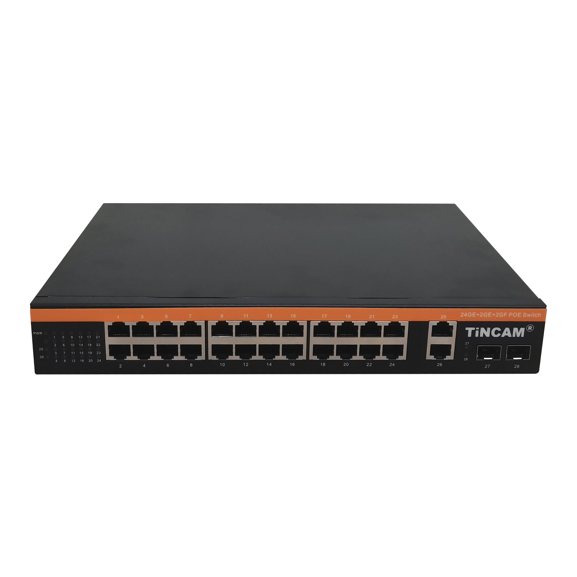 10/100/1000M  24 PoE Ports+2*Uplink+2*SFP desktop POE switch